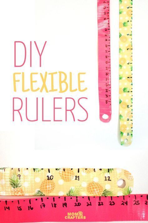 Make these bright and colorful flexible rulers - Make these bright and colorful flexible rulers -   17 diy School Supplies crafts ideas
