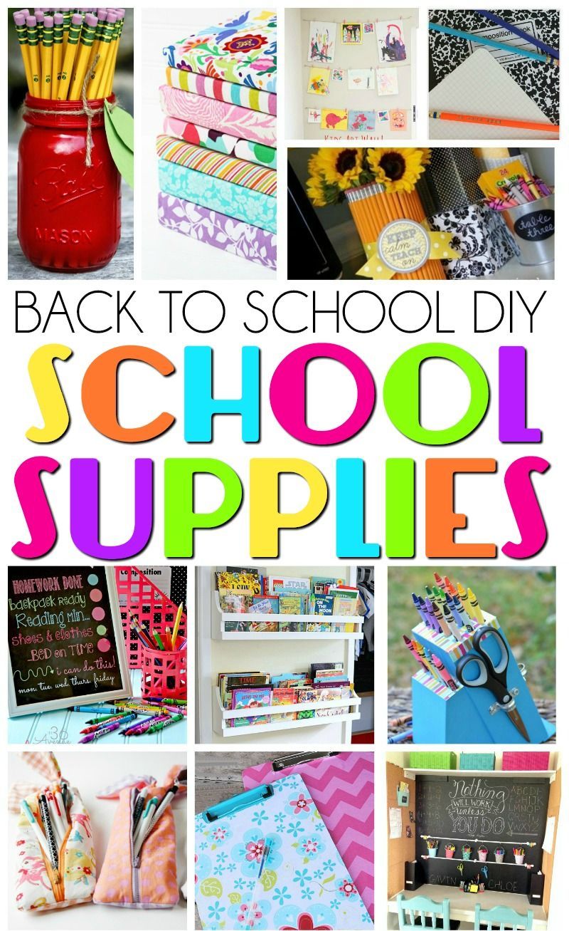 DIY Back to School Supplies and Organization - DIY Back to School Supplies and Organization -   17 diy School Supplies crafts ideas