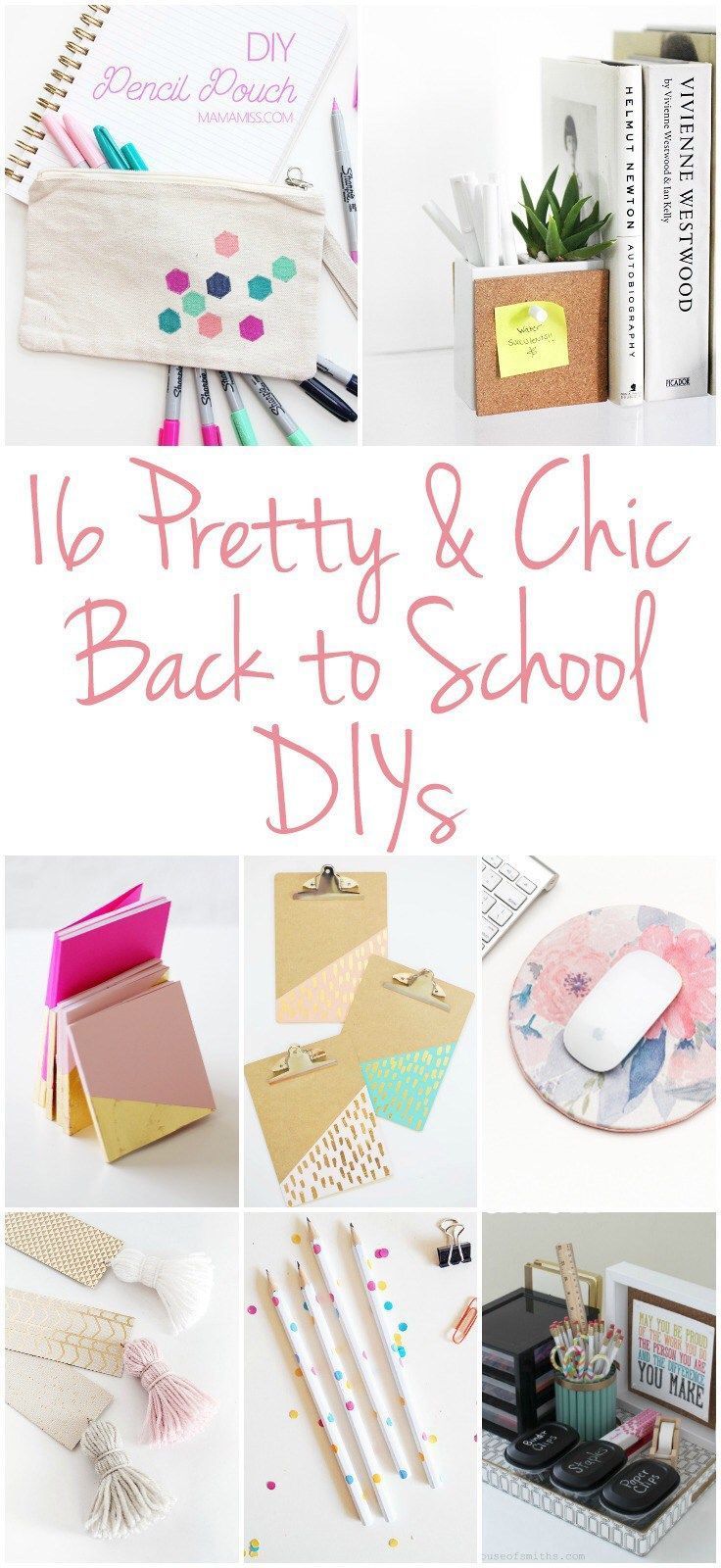 16 CHIC BACK TO SCHOOL DIY PROJECTS - 16 CHIC BACK TO SCHOOL DIY PROJECTS -   17 diy School Supplies crafts ideas