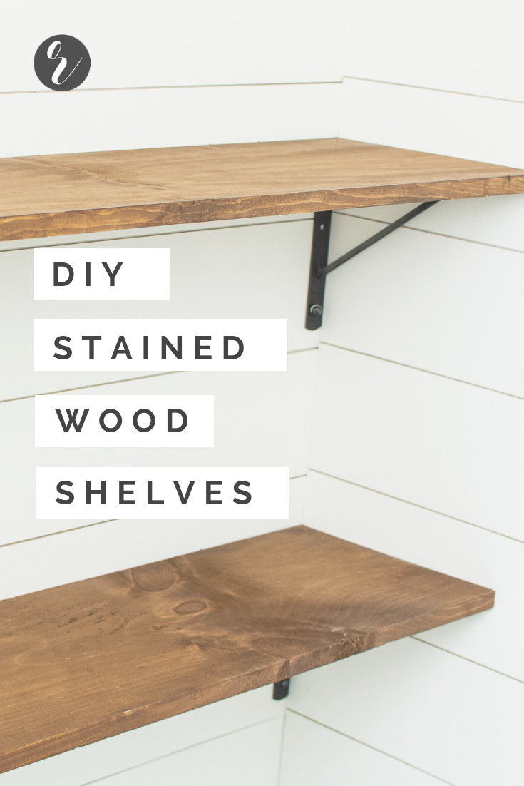 How to Make & Install DIY Stained Wood Shelves - How to Make & Install DIY Stained Wood Shelves -   17 diy Shelves brackets ideas