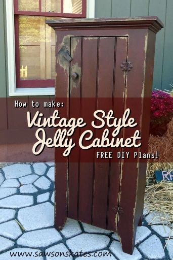 DIY Vintage Style Jelly Cabinet - DIY Vintage Style Jelly Cabinet -   17 diy Wood cabinet ideas