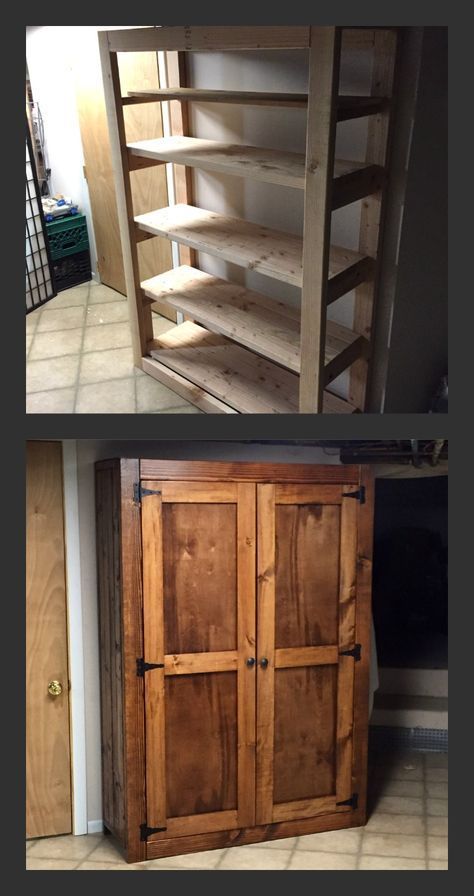 2x4 DIY Pantry - 2x4 DIY Pantry -   17 diy Wood cabinet ideas
