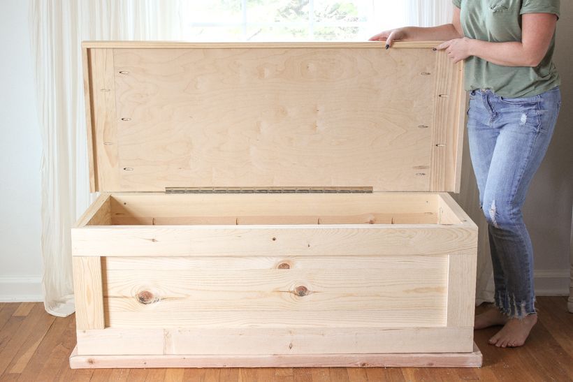 DIY Storage Trunk - Love Grows Wild - DIY Storage Trunk - Love Grows Wild -   17 diy Wood cabinet ideas