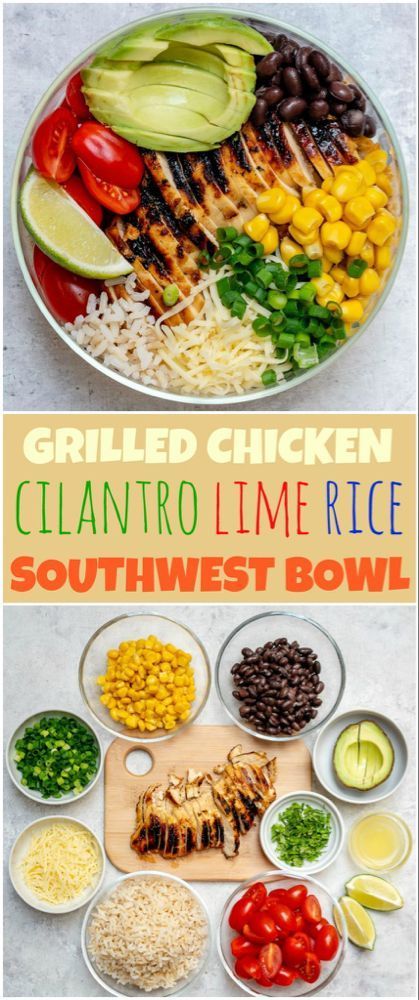 Grilled Chicken Meal Prep Bowls 4 Creative Ways for Clean Eating! - Grilled Chicken Meal Prep Bowls 4 Creative Ways for Clean Eating! -   17 fitness Meals clean eating ideas