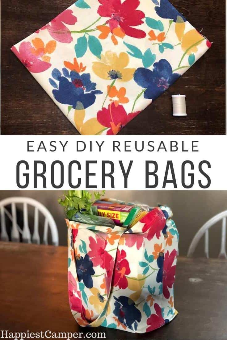 DIY Foldable Reusable Grocery Bags - DIY Foldable Reusable Grocery Bags -   18 diy Bag crafts ideas