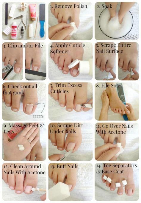 DIY Basic Pedicure - DIY Basic Pedicure -   18 diy Beauty nails ideas