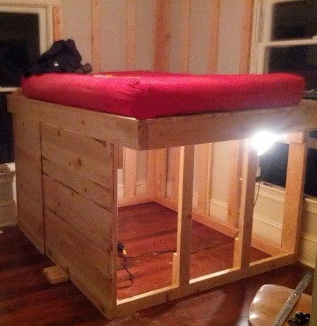 DIY Elevated Kids Bed Frame With Storage Area - DIY Elevated Kids Bed Frame With Storage Area -   18 diy Bed Frame high ideas