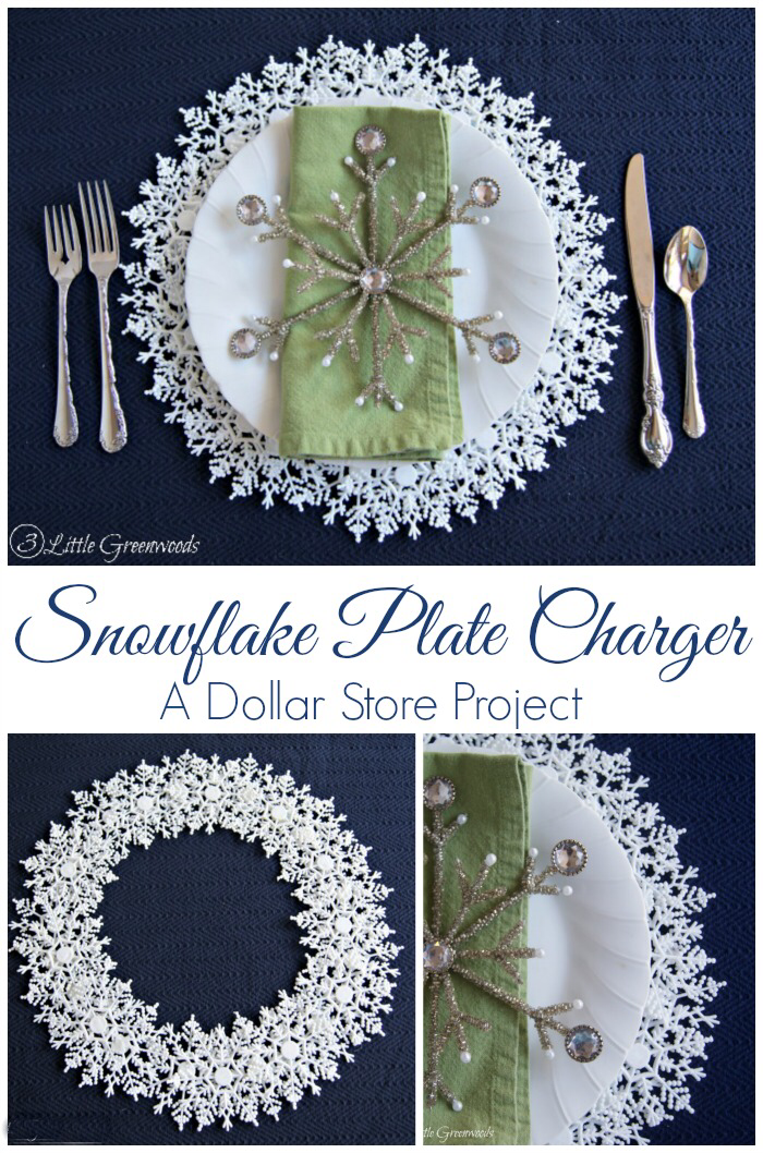DIY Snowflake Plate Charger (An Easy Christmas Tablescape Idea) - DIY Snowflake Plate Charger (An Easy Christmas Tablescape Idea) -   18 diy Christmas snowflakes ideas
