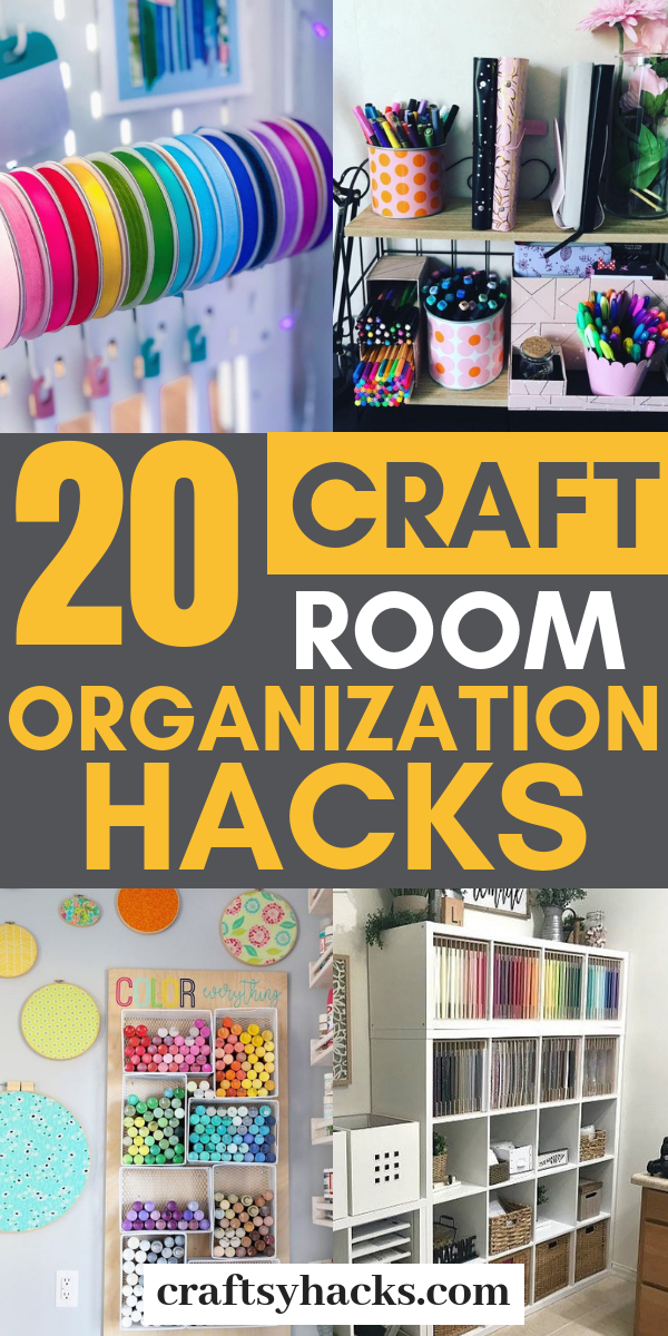 20 Craft Room Organization Hacks - 20 Craft Room Organization Hacks -   18 diy Crafts organization ideas