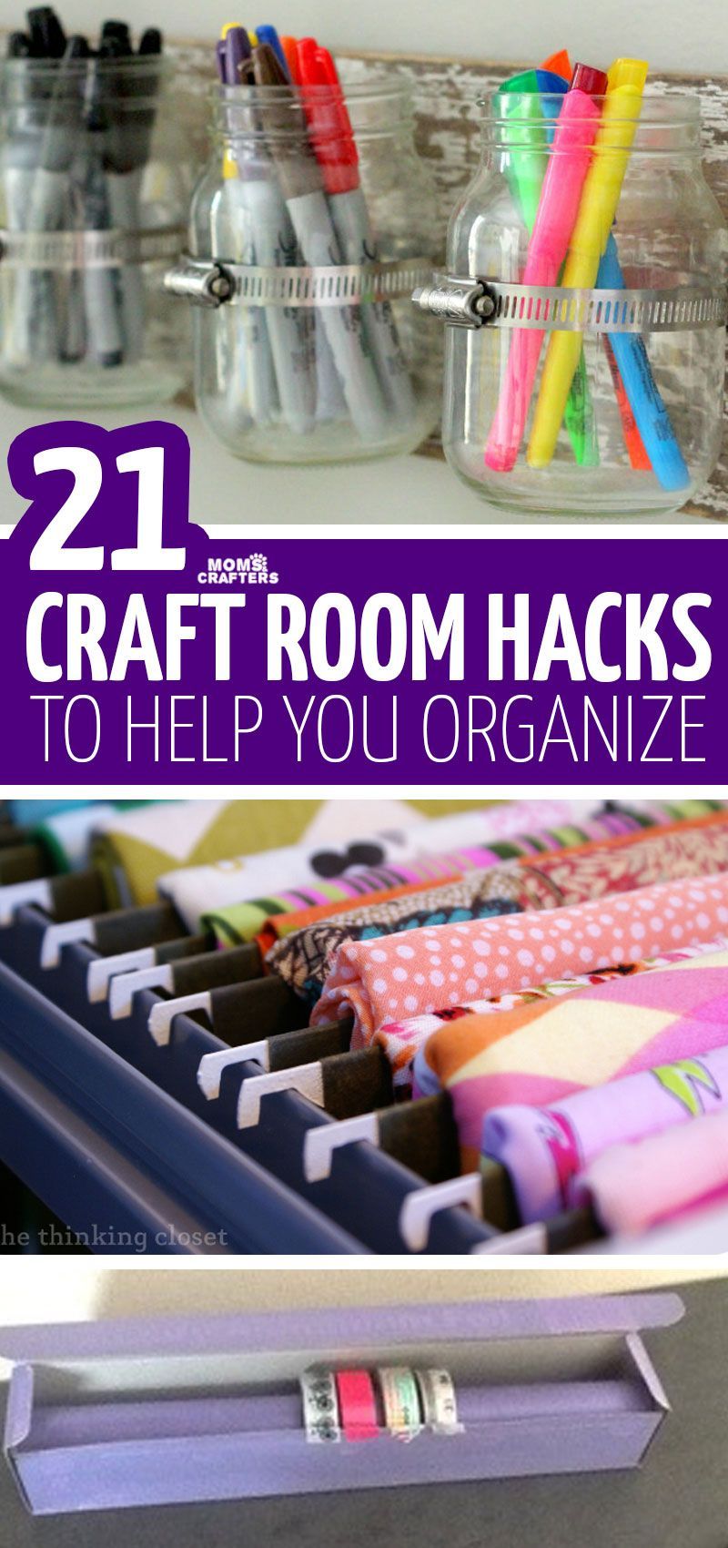 21 Genius Craft Room Organization Hacks - 21 Genius Craft Room Organization Hacks -   18 diy Crafts organization ideas