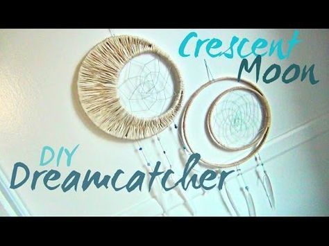 Crescent Moon Dreamcatcher ? DIY - Crescent Moon Dreamcatcher ? DIY -   18 diy Dream Catcher materials ideas
