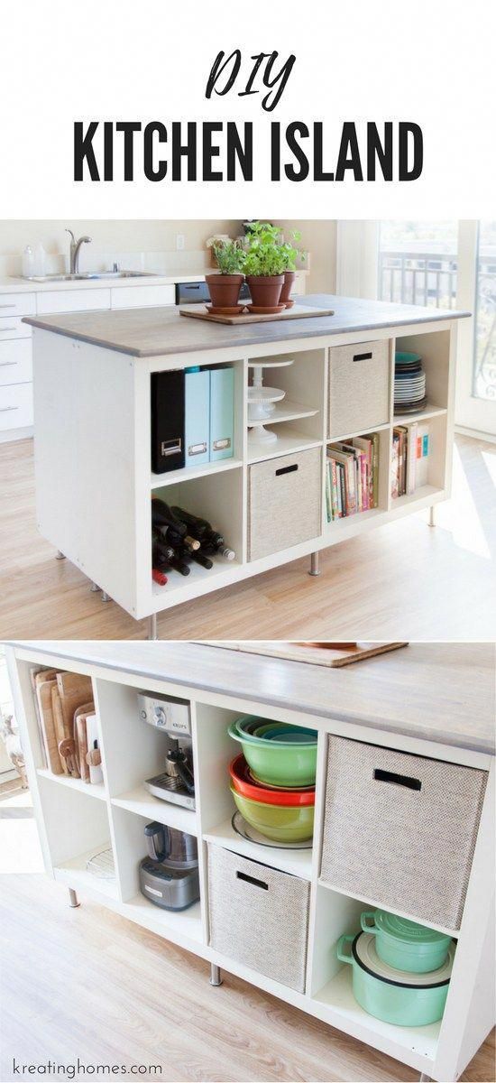 DIY Kitchen Island - DIY Kitchen Island -   18 diy Furniture ikea ideas