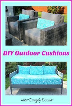 DIY Outdoor Cushions - Add a Splash of Colour - Design by D9 - DIY Outdoor Cushions - Add a Splash of Colour - Design by D9 -   18 diy Outdoor cushions ideas