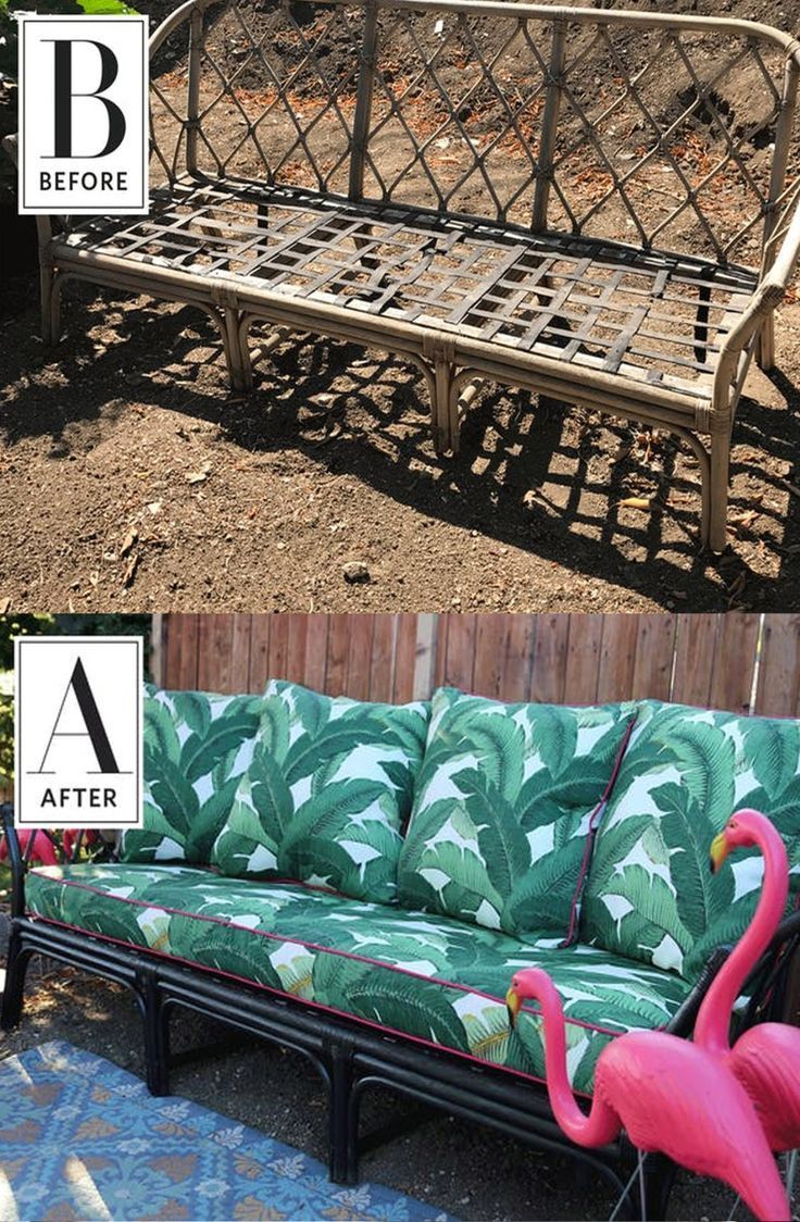 Before & After: A Sofa Found on the Street Gets a DIY Makeover - Before & After: A Sofa Found on the Street Gets a DIY Makeover -   18 diy Outdoor cushions ideas