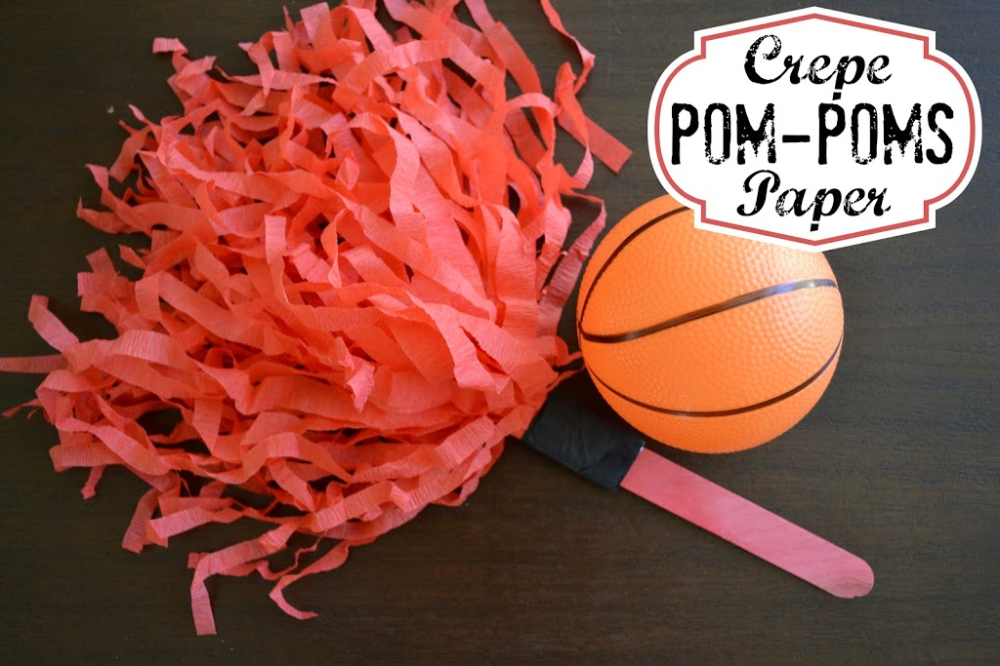 DIY Crepe Paper Pom Poms - Perfect for Game Day! - Hello Splendid - DIY Crepe Paper Pom Poms - Perfect for Game Day! - Hello Splendid -   18 diy Paper pom poms ideas
