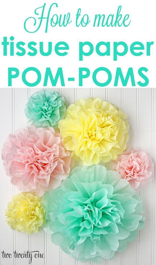 How to Make Tissue Paper Pom Poms - How to Make Tissue Paper Pom Poms -   18 diy Paper pom poms ideas