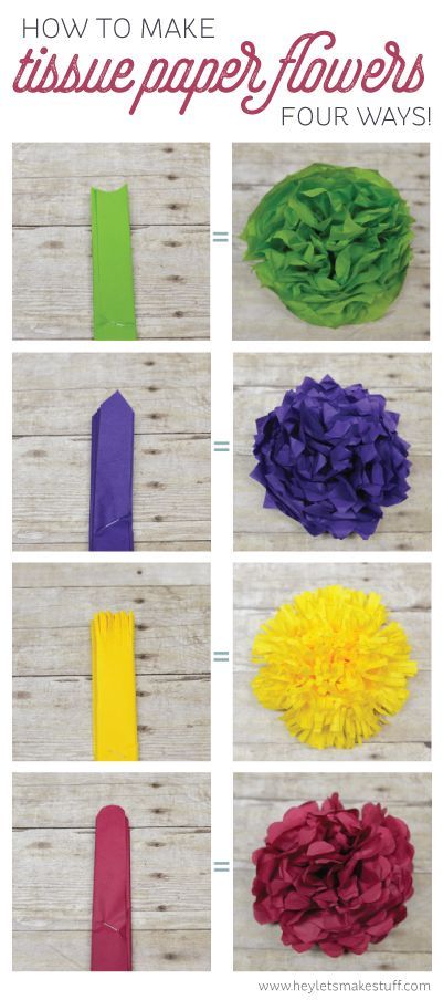 How to Make Tissue Paper Flowers Four Ways - How to Make Tissue Paper Flowers Four Ways -   18 diy Paper pom poms ideas