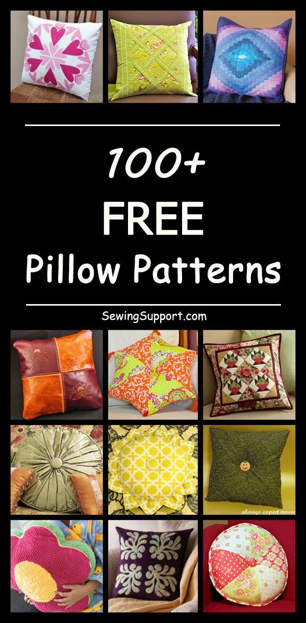 100+ Free Pillow Patterns - 100+ Free Pillow Patterns -   18 diy Pillows decorative ideas