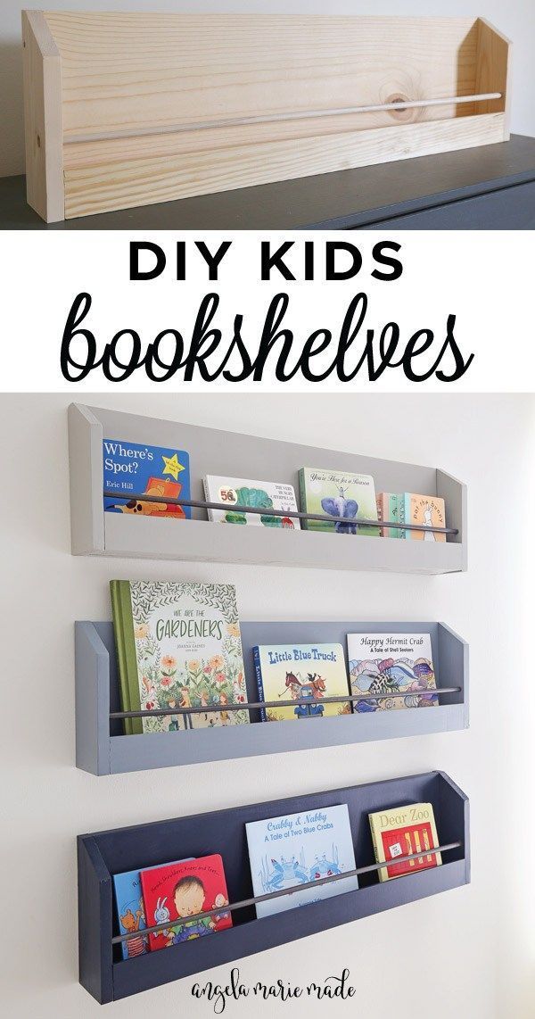 DIY Kids Bookshelf - Angela Marie Made - DIY Kids Bookshelf - Angela Marie Made -   18 diy Shelves for kids room ideas