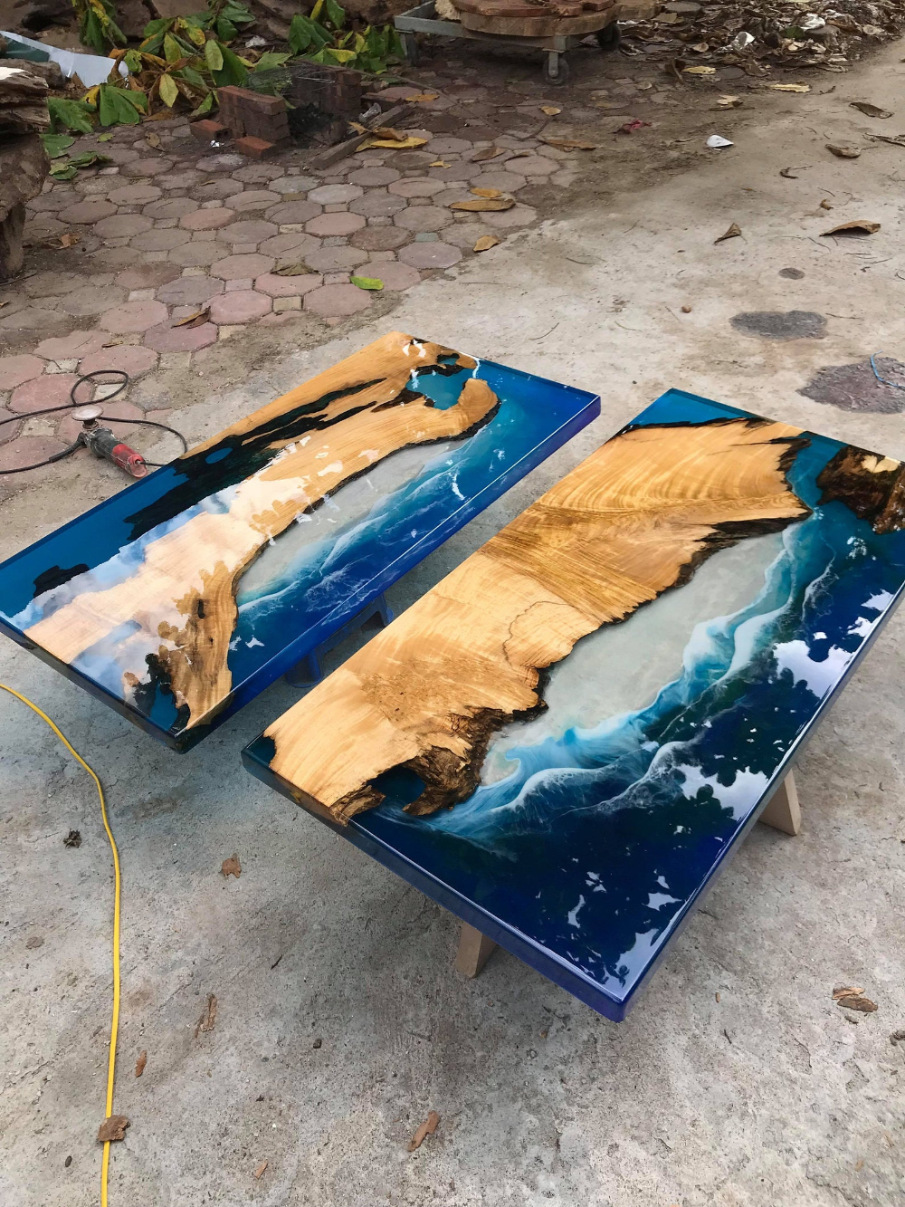 Coffee table / dining table / Epoxy table river table ocean table handmade beautiful table / dining table - Coffee table / dining table / Epoxy table river table ocean table handmade beautiful table / dining table -   18 diy Table resin ideas