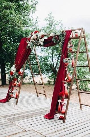 The Best Red Wedding Ideas | Domino - The Best Red Wedding Ideas | Domino -   18 diy Wedding alter ideas