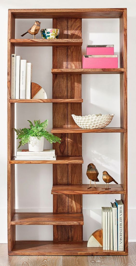 18 diy Wood bookshelf ideas
