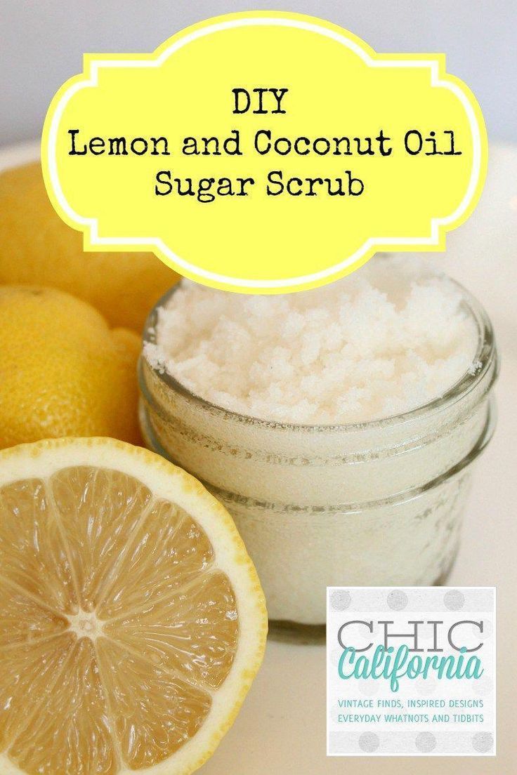 DIY Lemon and Coconut Oil Sugar Scrub - DIY Lemon and Coconut Oil Sugar Scrub -   19 diy Beauty coconut oil ideas