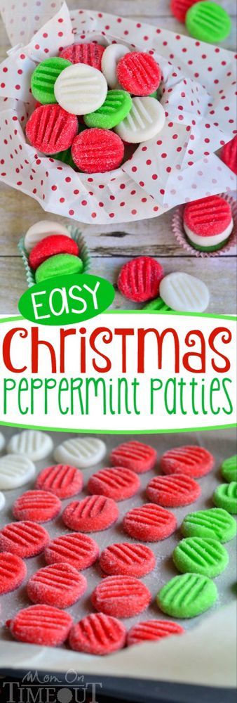 Easy Christmas Peppermint Patties - Easy Christmas Peppermint Patties -   19 diy Christmas treats ideas