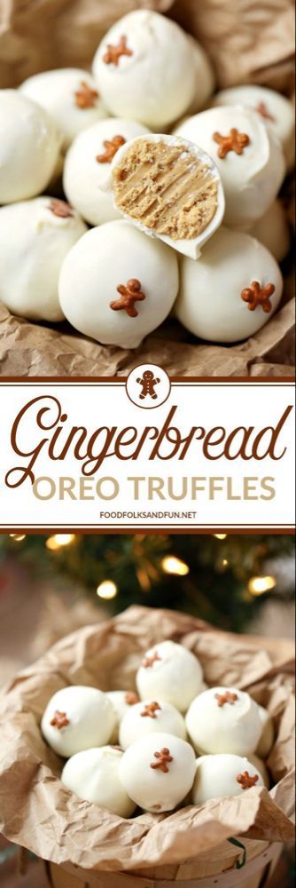 Gingerbread OREO Truffles - Gingerbread OREO Truffles -   19 diy Christmas treats ideas