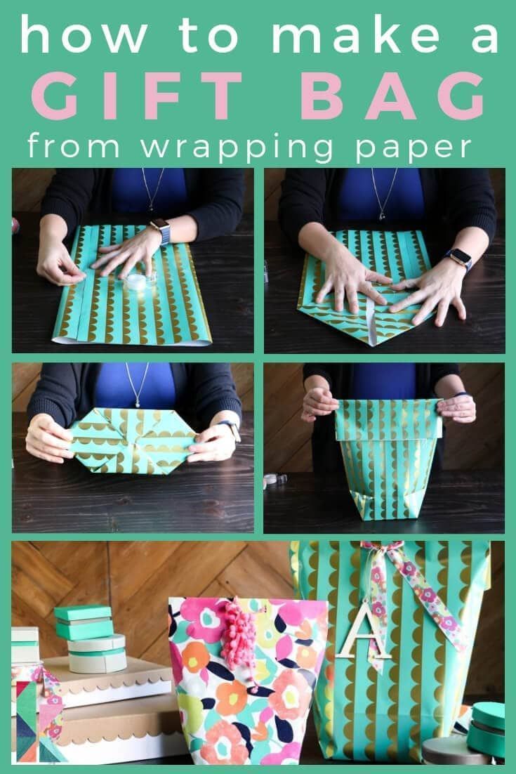 How to Make a Gift Bag from Wrapping Paper | Designertrapped.com - How to Make a Gift Bag from Wrapping Paper | Designertrapped.com -   19 diy Gifts paper ideas