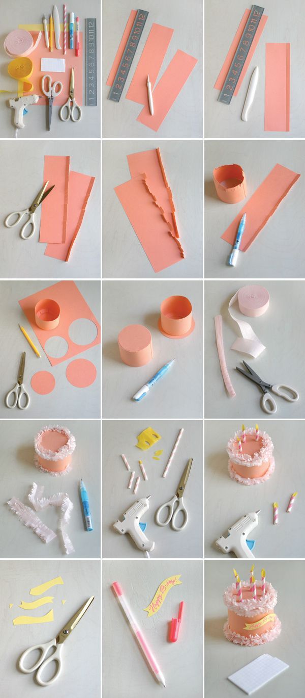 Paper Birthday Cake Box - Paper Birthday Cake Box -   19 diy Gifts paper ideas