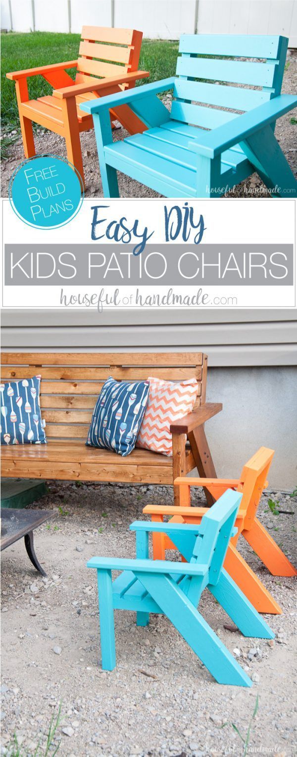 Easy DIY Kids Patio Chairs - Easy DIY Kids Patio Chairs -   19 diy Kids chair ideas