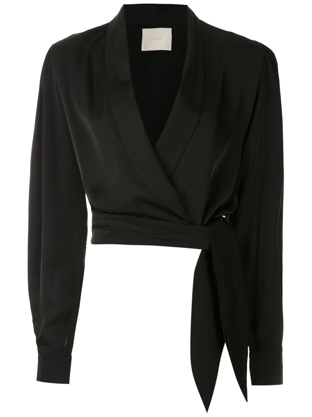 Framed Wrap Cropped Top - Farfetch - Framed Wrap Cropped Top - Farfetch -   19 style Fashion black ideas