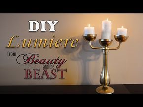 DIY Life-Like Lumiere: From Beauty and the Beast - DIY Life-Like Lumiere: From Beauty and the Beast -   20 beauty And The Beast diy ideas