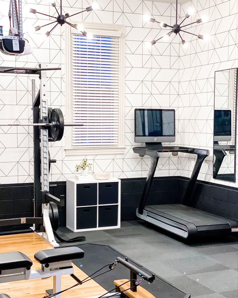 Create a Stylish Home Gym in Your Garage - Create a Stylish Home Gym in Your Garage -   20 fitness Room plan ideas
