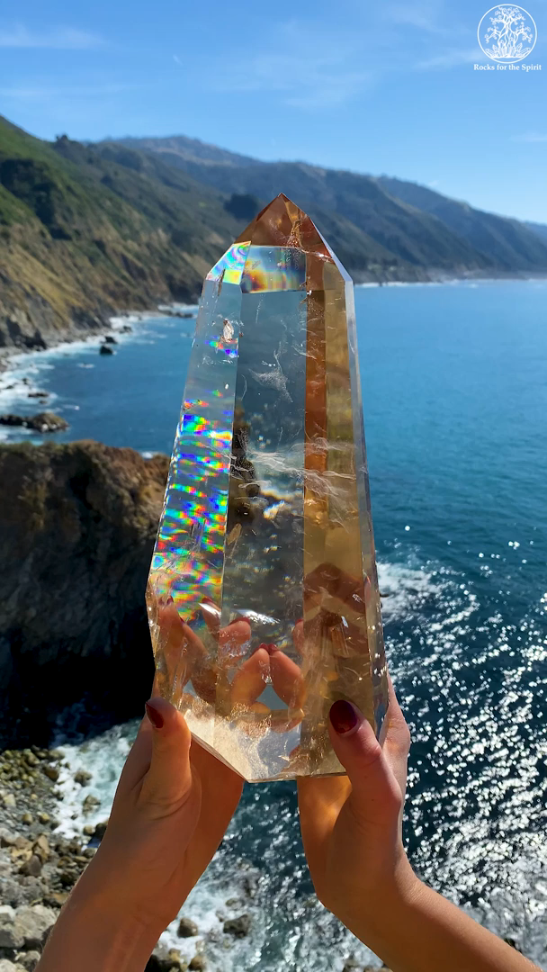 Rainbows in Citrine Crystal over Glistening Ocean ? OC - Rainbows in Citrine Crystal over Glistening Ocean ? OC -   21 beauty Aesthetic videos ideas