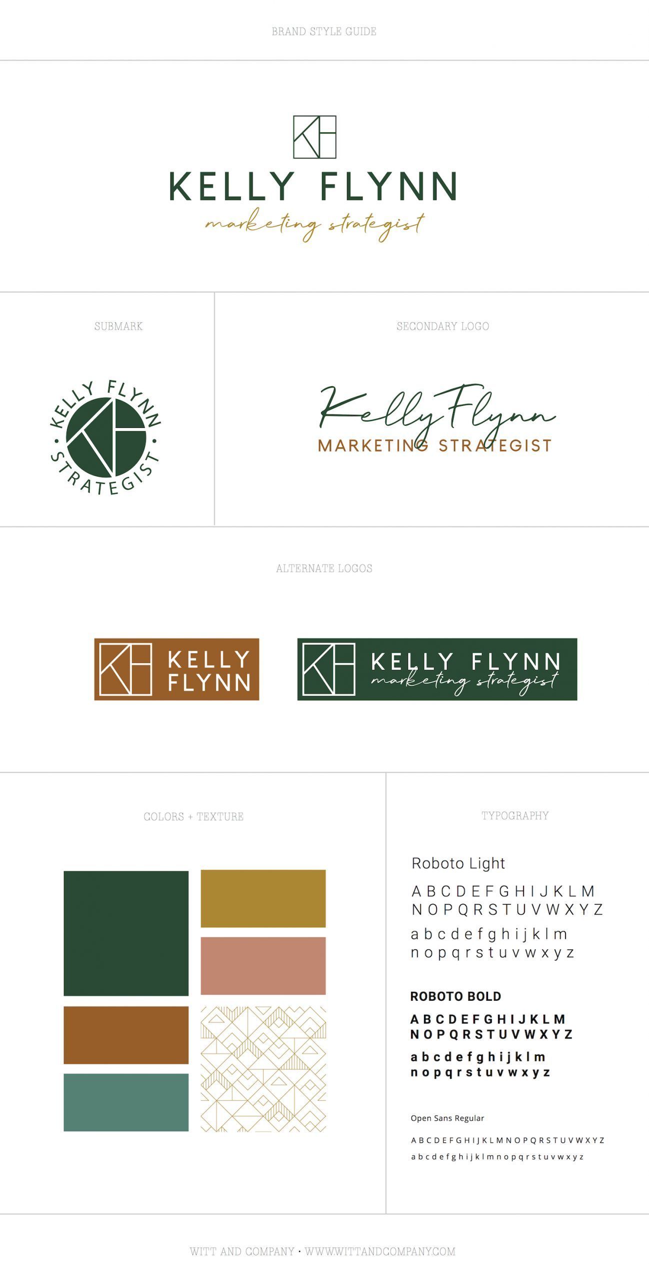 Brand Reveal + Logo Design for Kelly Flynn, Marketing Strategist by Witt and Company - Brand Reveal + Logo Design for Kelly Flynn, Marketing Strategist by Witt and Company -   23 style Guides winter ideas
