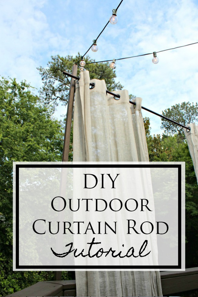 DIY Floating Outdoor Curtain Rod- Creating a Privacy Curtains for Deck - DIY Floating Outdoor Curtain Rod- Creating a Privacy Curtains for Deck -   24 diy Outdoor wall ideas