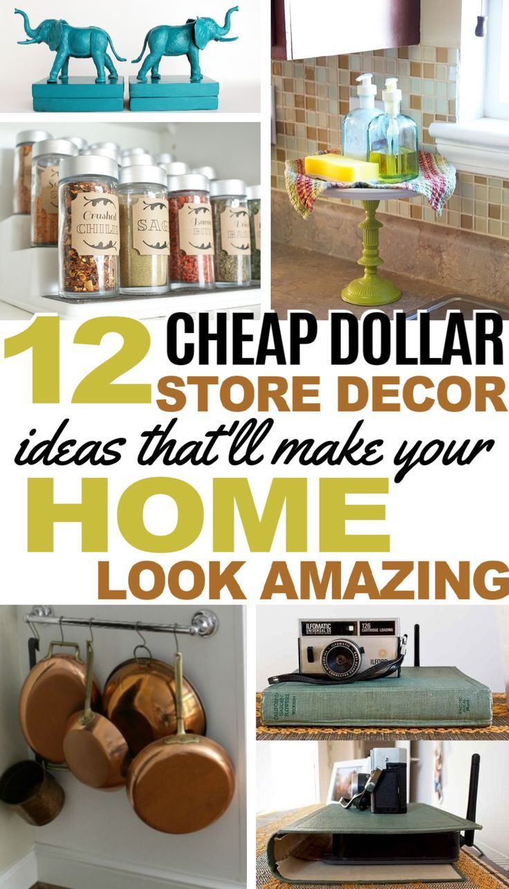 12 Cheap and Easy Dollar Store Decor Hacks That'll Make Your Home Look Amazing - 12 Cheap and Easy Dollar Store Decor Hacks That'll Make Your Home Look Amazing -   25 diy Decorations on a budget ideas