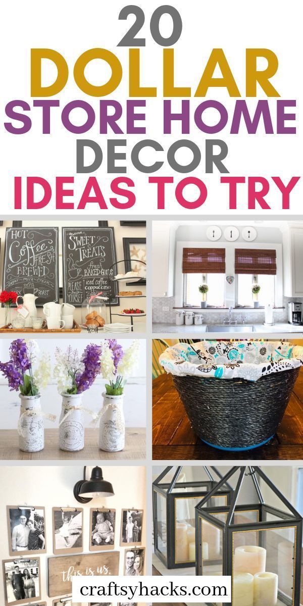 20 Dollar Store Home D?cor Projects - 20 Dollar Store Home D?cor Projects -   25 diy Decorations on a budget ideas