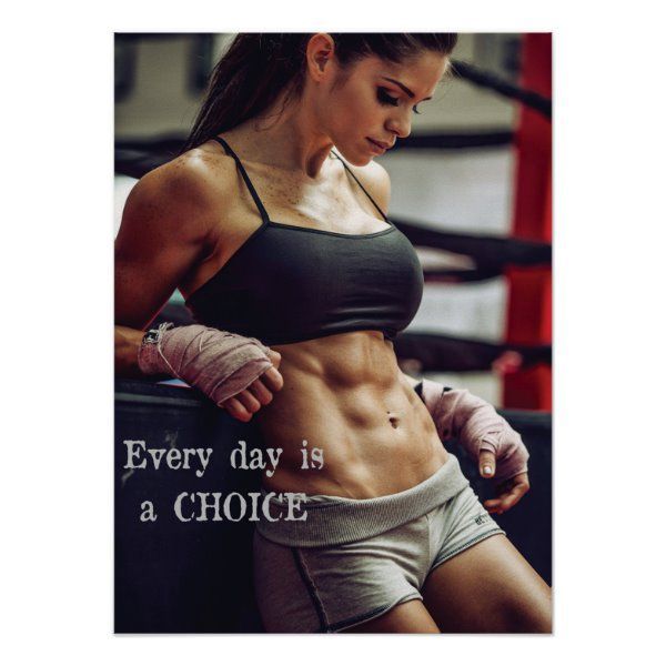 Workout Motivational Poster | Zazzle.com - Workout Motivational Poster | Zazzle.com -   6 fitness Photoshoot girls ideas