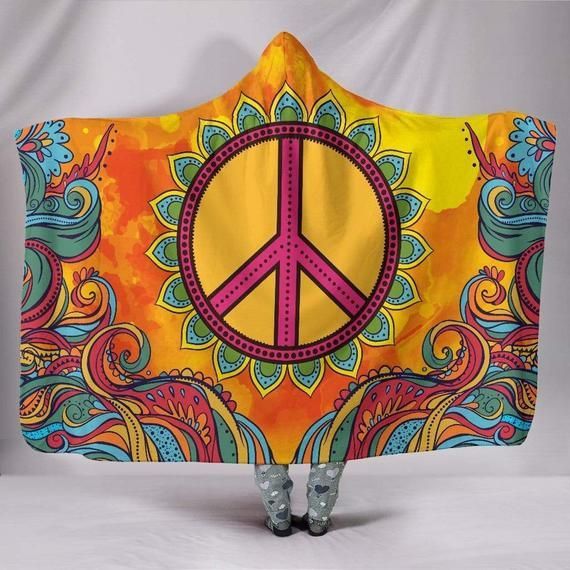 Hooded Blanket, Hippie Peace Blanket, Festival Blanket, Rave Hoodie, Outdoor Blanket, Trippy Quilt, Plush Blanket, Colorful Throw - Hooded Blanket, Hippie Peace Blanket, Festival Blanket, Rave Hoodie, Outdoor Blanket, Trippy Quilt, Plush Blanket, Colorful Throw -   8 style Hippie peace ideas