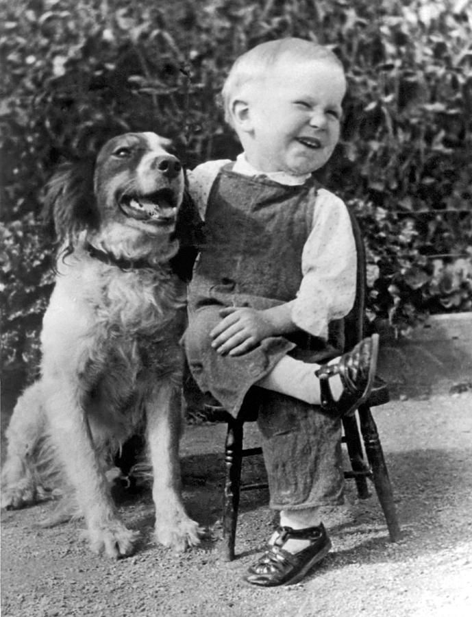 A Boy Laughs With His Dog by Underwood Archives - A Boy Laughs With His Dog by Underwood Archives -   9 beauty Boys laughing ideas
