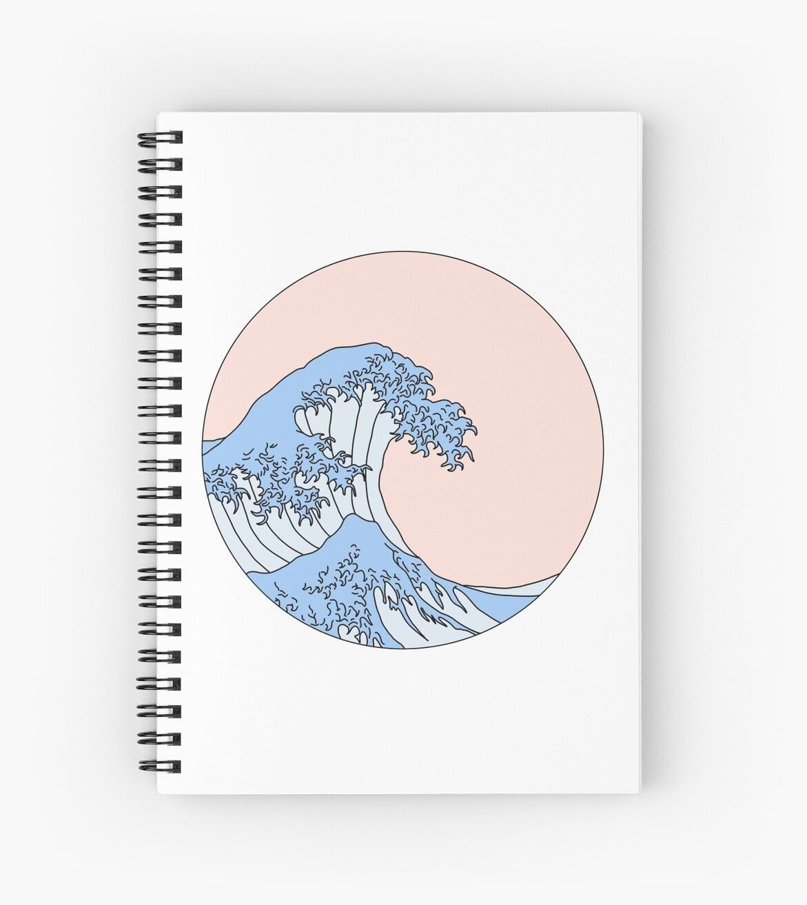 'aesthetic wave' Spiral Notebook by emilyg22 - 'aesthetic wave' Spiral Notebook by emilyg22 -   10 diy Cuadernos aesthetic ideas