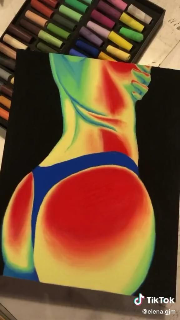 Thermal infrared oil pastel drawing painting tutorial - Thermal infrared oil pastel drawing painting tutorial -   10 diy Cuadernos aesthetic ideas