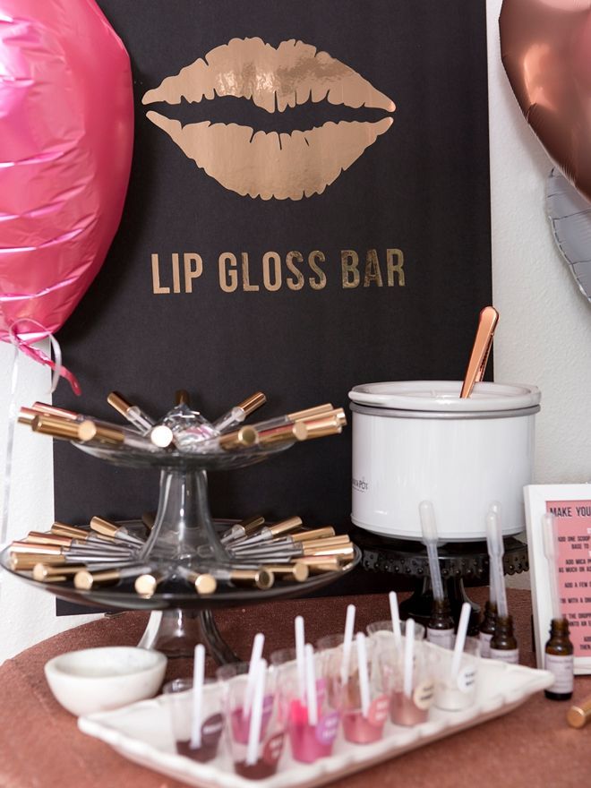 WOW! This DIY Lip Gloss Favor Bar Idea Is Ultra Fabulous! - WOW! This DIY Lip Gloss Favor Bar Idea Is Ultra Fabulous! -   10 kids beauty Bar ideas