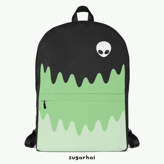 Alien Head Backpack | Tumblr Aesthetic | Soft Goth | UFO | Alternative Fashion | Pastel Grunge - Alien Head Backpack | Tumblr Aesthetic | Soft Goth | UFO | Alternative Fashion | Pastel Grunge -   10 style Grunge aliens ideas