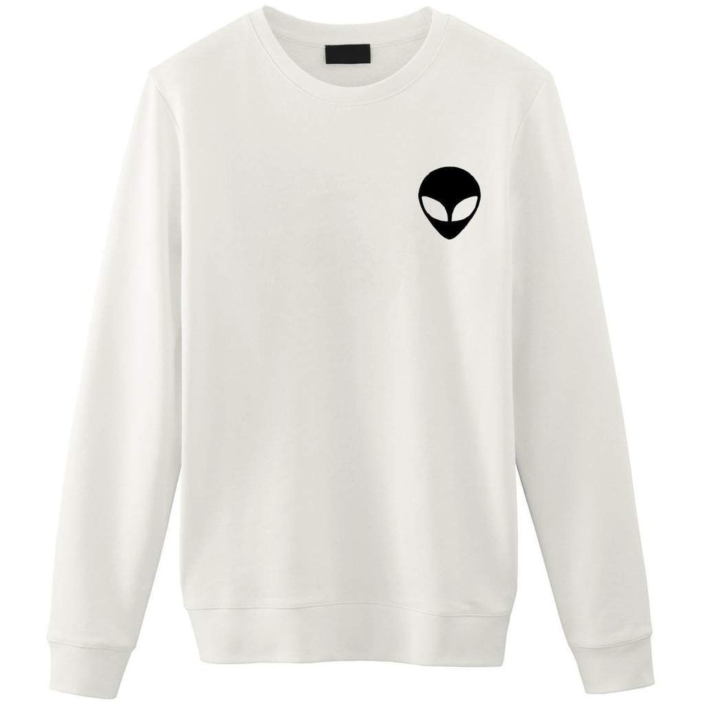Alien Sweater Skull Pocket Print - Alien Sweater Skull Pocket Print -   10 style Grunge aliens ideas