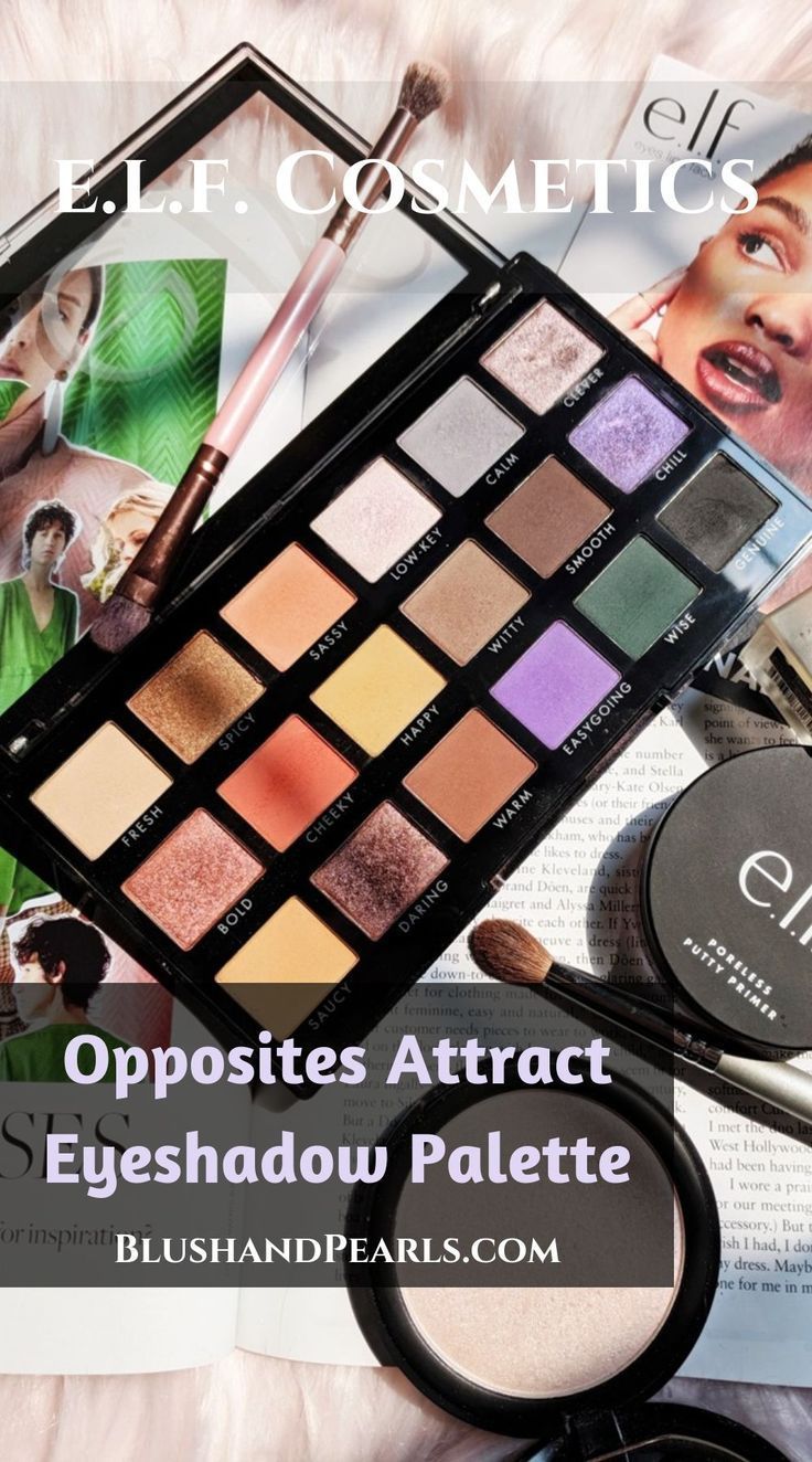 e.l.f. Cosmetics Opposites Attract Eyeshadow Palette - Blush & Pearls - e.l.f. Cosmetics Opposites Attract Eyeshadow Palette - Blush & Pearls -   11 beauty Hacks eyeshadow ideas