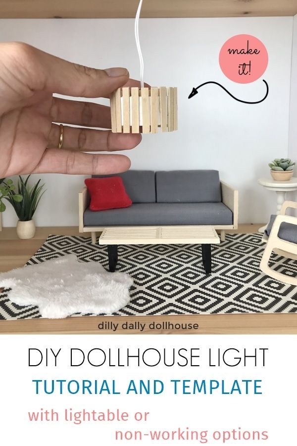 Dollhouse Light Tutorial - Dollhouse Light Tutorial -   11 diy Muebles maqueta ideas